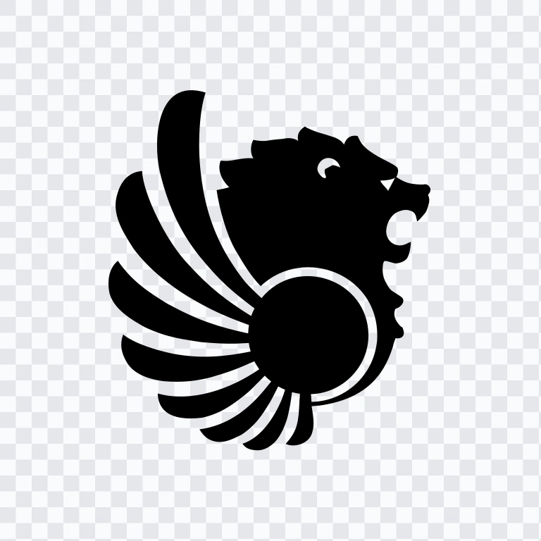 Lion Parcel black icon PNG