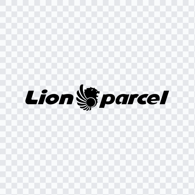 Lion Parcel black logo PNG