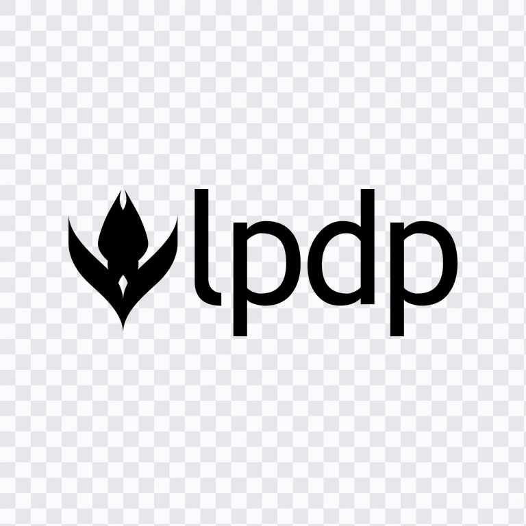 LPDP black logo PNG