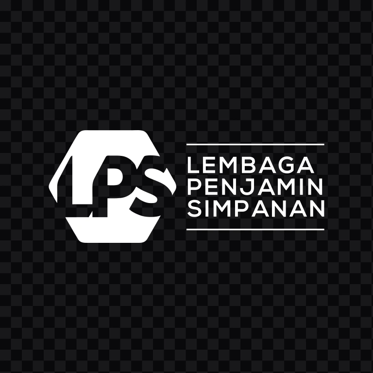 logo LPS (Lembaga Penjamin Simpanan) putih SVG