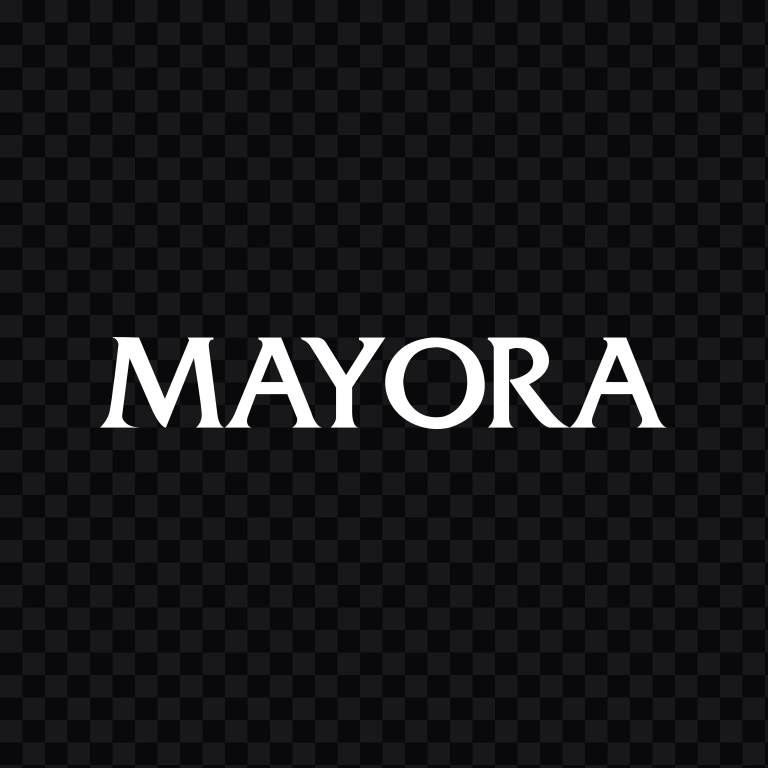 Mayora Indah white wordmark SVG