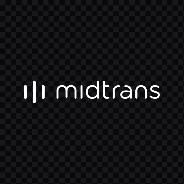 Midtrans white logo PNG