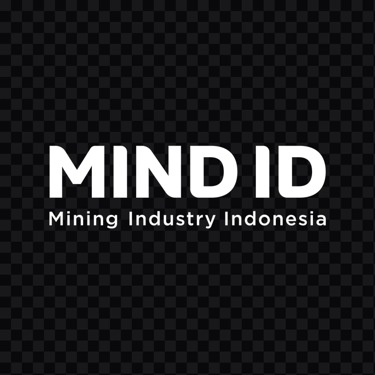 Mining Industry Indonesia / MIND ID white wordmark PNG