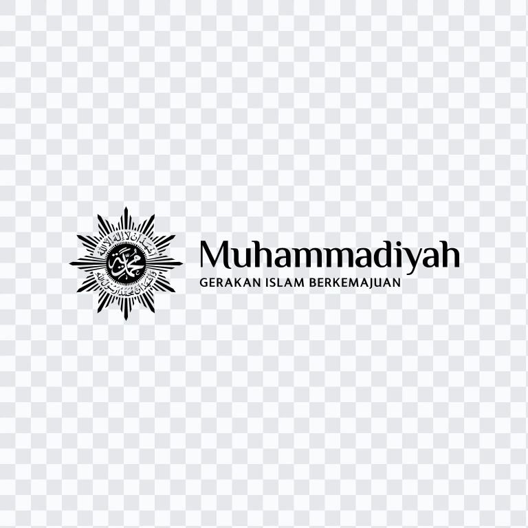 Muhammadiyah black logo SVG
