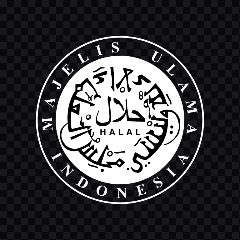 logo MUI (Majelis Ulama Indonesia) putih SVG