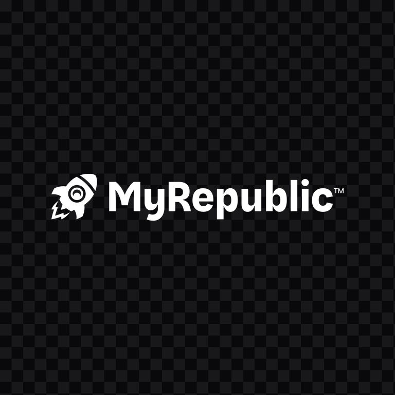 MyRepublic white logo PNG