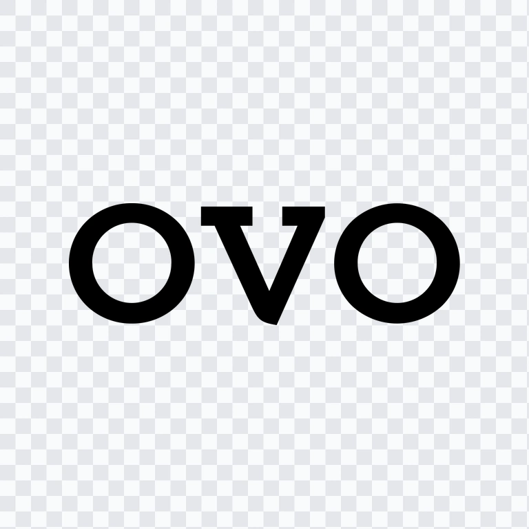 OVO black logo PNG