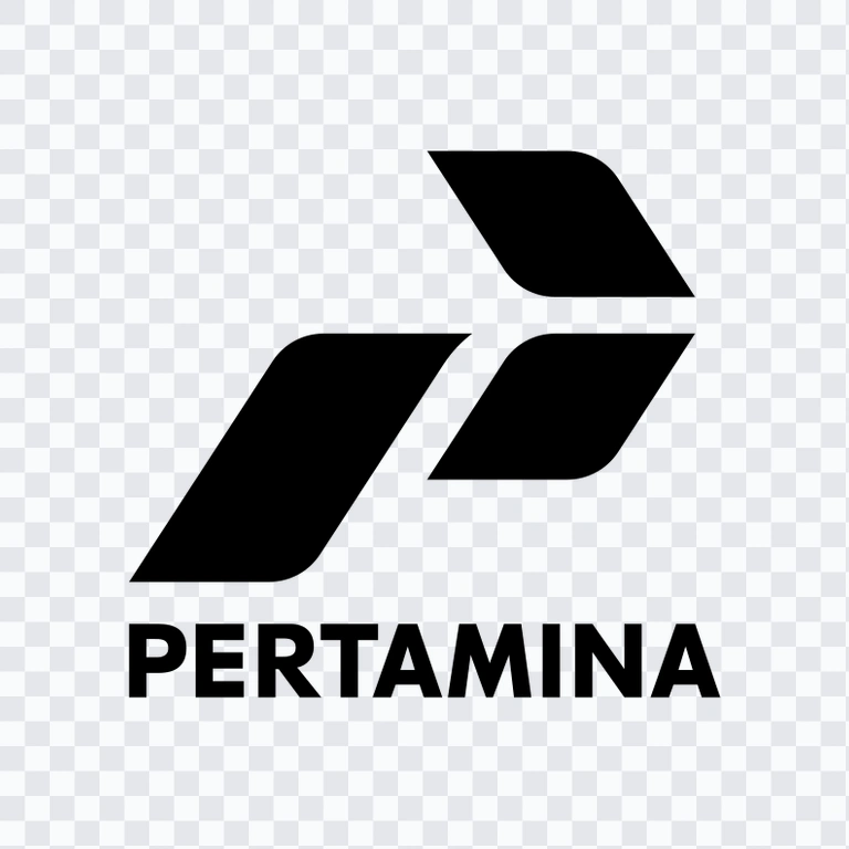 Pertamina black logo PNG