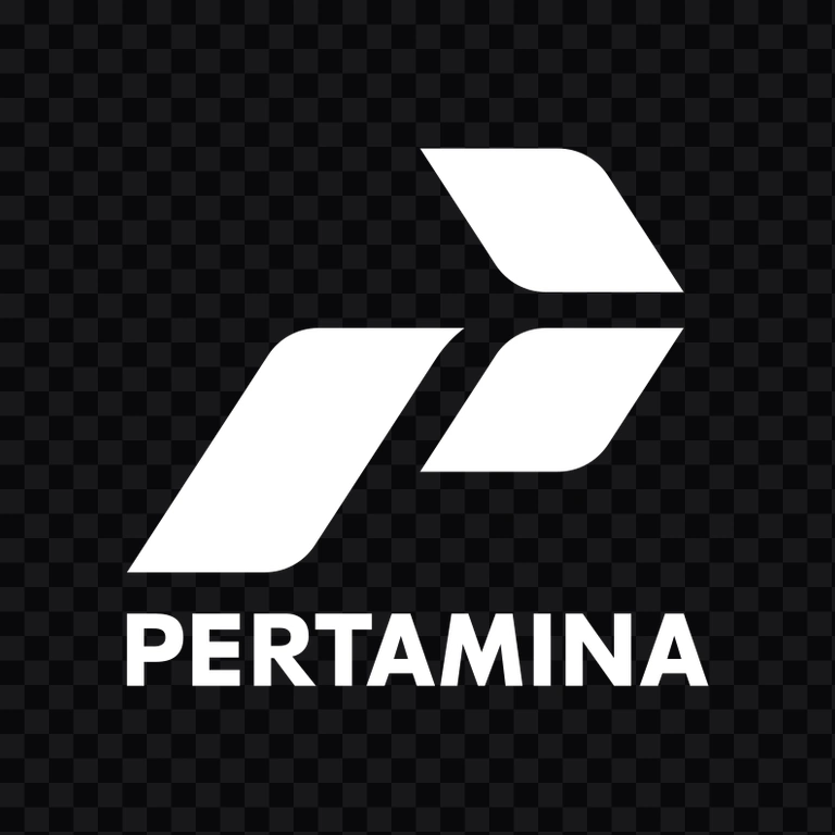 Pertamina white logo PNG