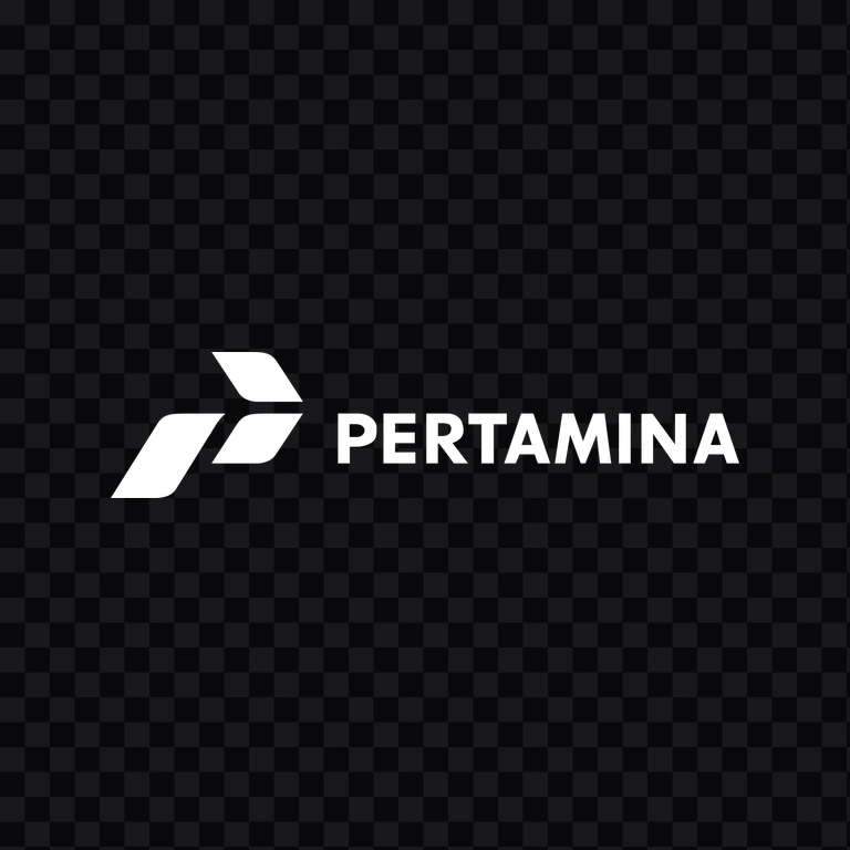 Pertamina white logo PNG