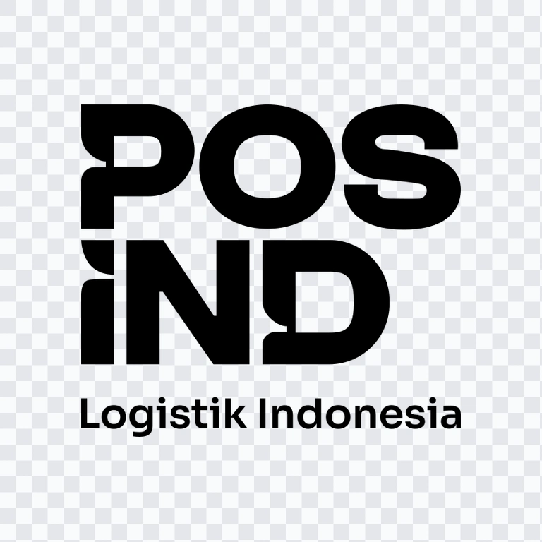 Pos Indonesia black logo PNG