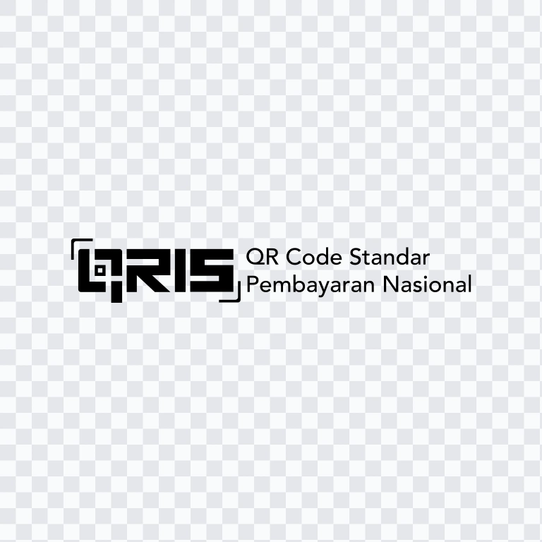 QRIS black logo SVG