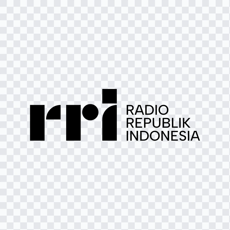 RRI (Radio Republik Indonesia) black logo SVG