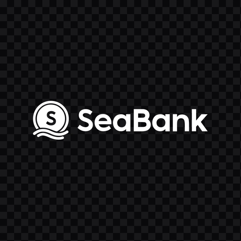 SeaBank white logo PNG