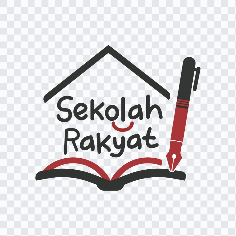 logo Sekolah Rakyat berwarna SVG