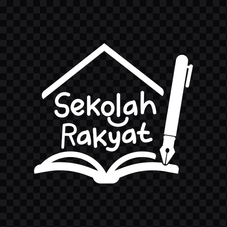 logo Sekolah Rakyat putih PNG