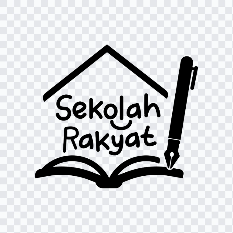 logo Sekolah Rakyat hitam PNG