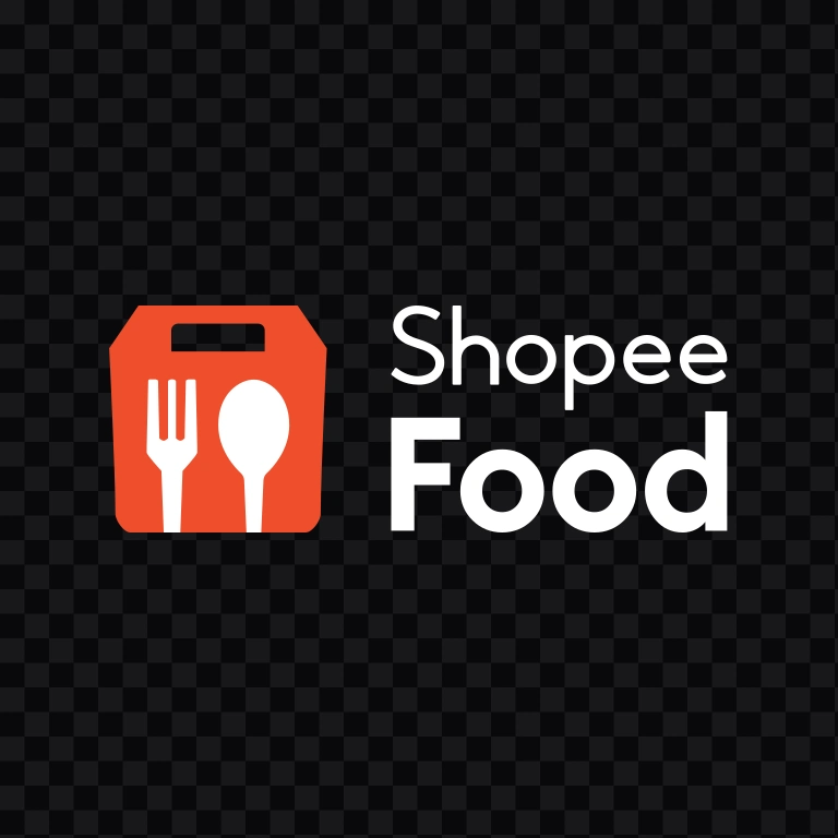 Shopee Food white logo SVG