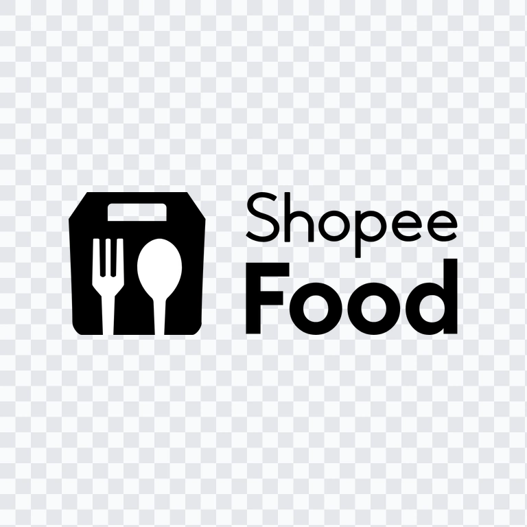 Shopee Food black logo PNG