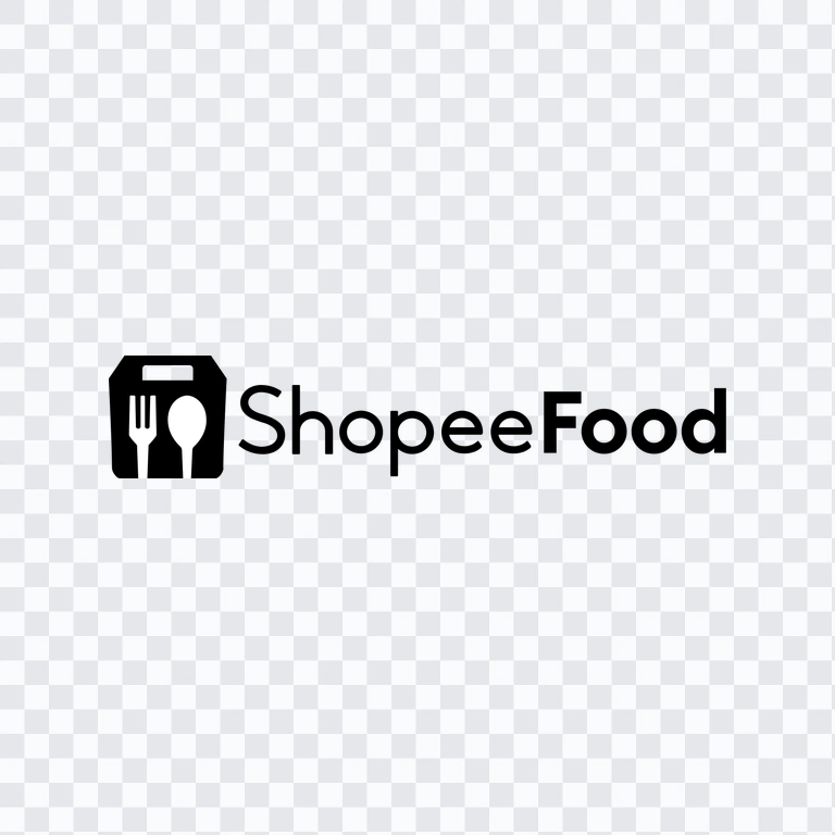 Shopee Food black logo PNG