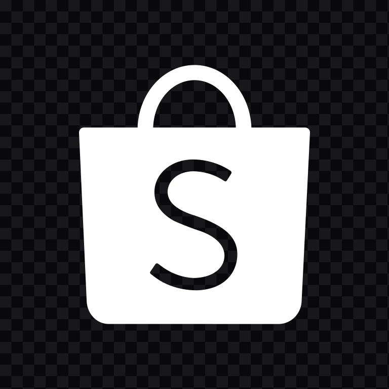 ikon Shopee putih PNG