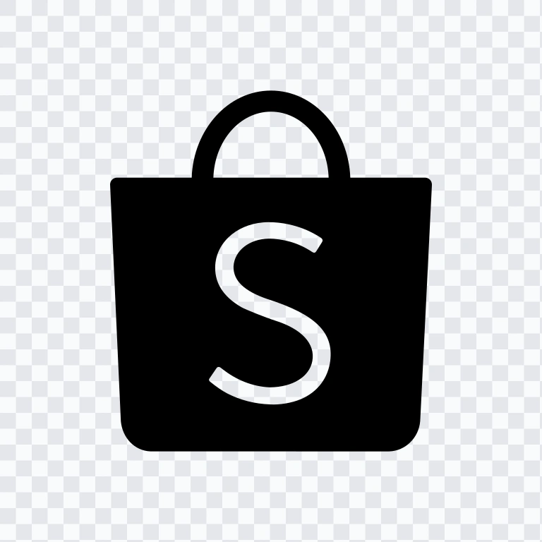 ikon Shopee hitam PNG