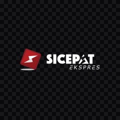 SiCepat white logo SVG