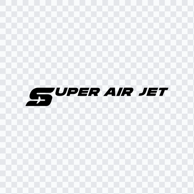 Super Air Jet black logo SVG