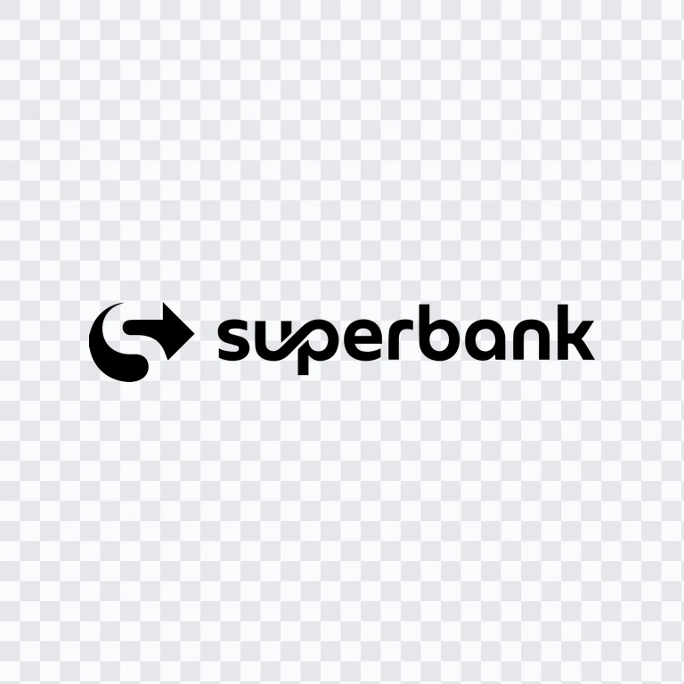 logo Super Bank hitam PNG
