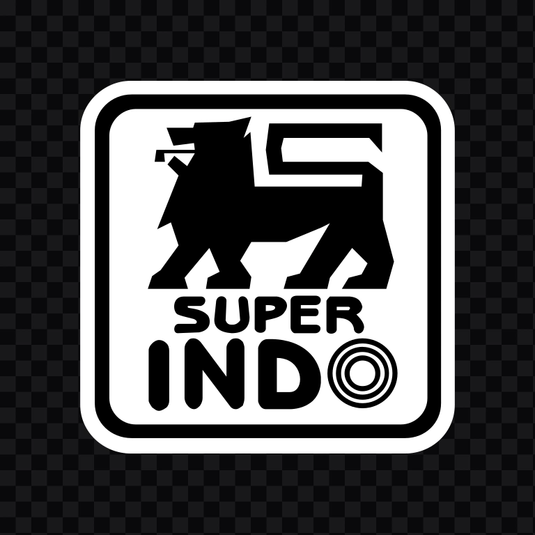 Super Indo white logo SVG