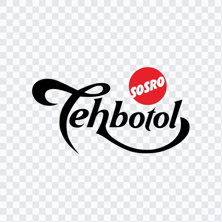 Teh Botol Sosro black logo SVG