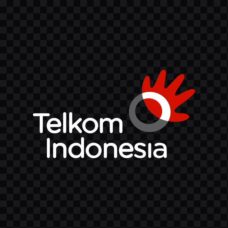 logo Telkom Indonesia putih SVG