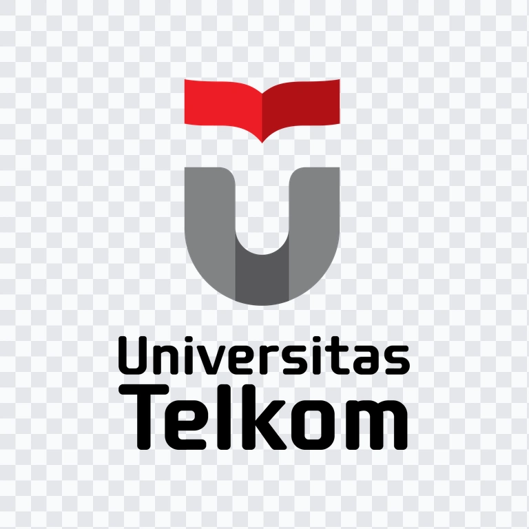 Telkom University colored logo PNG