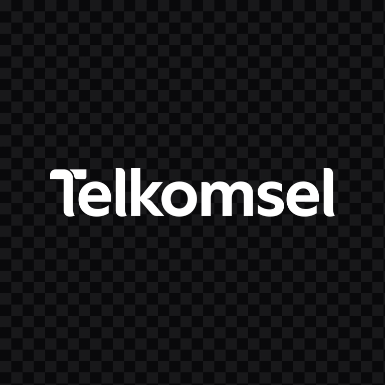 Telkomsel white logo PNG
