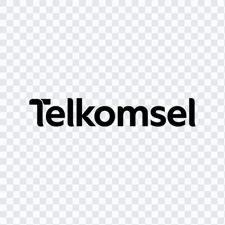 Telkomsel black logo PNG
