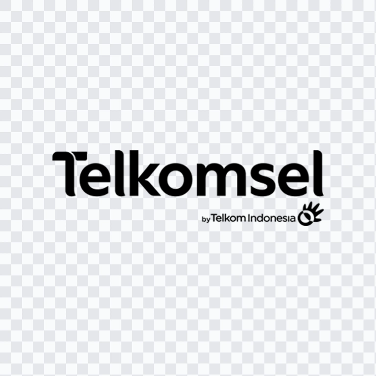 Telkomsel black logo PNG