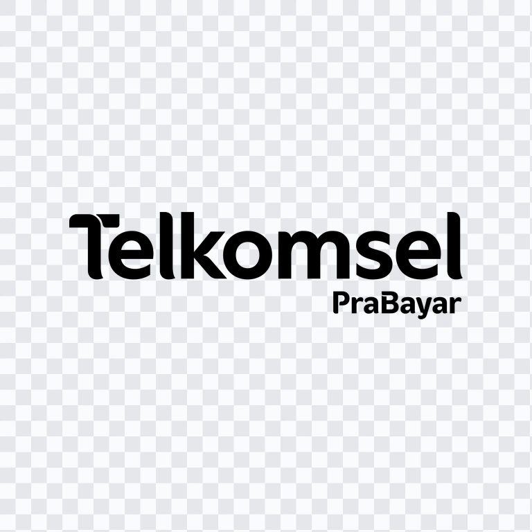 Telkomsel black logo PNG