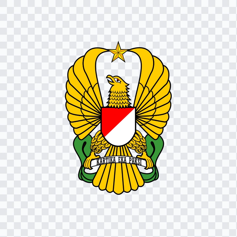 Indonesian Army colored logo SVG