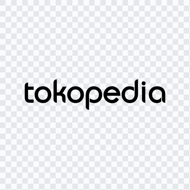 wordmark Tokopedia hitam PNG