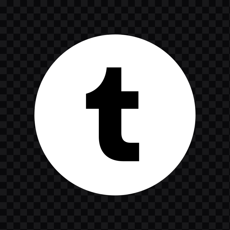 Tumblr white icon SVG