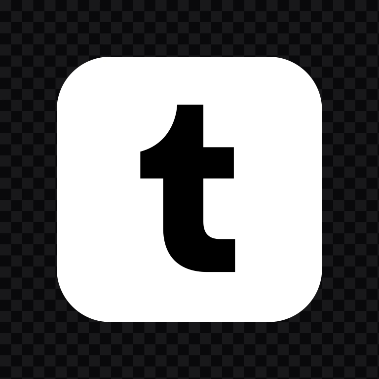 Tumblr white icon SVG