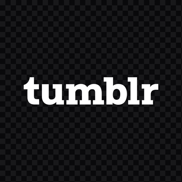 Tumblr white logo PNG