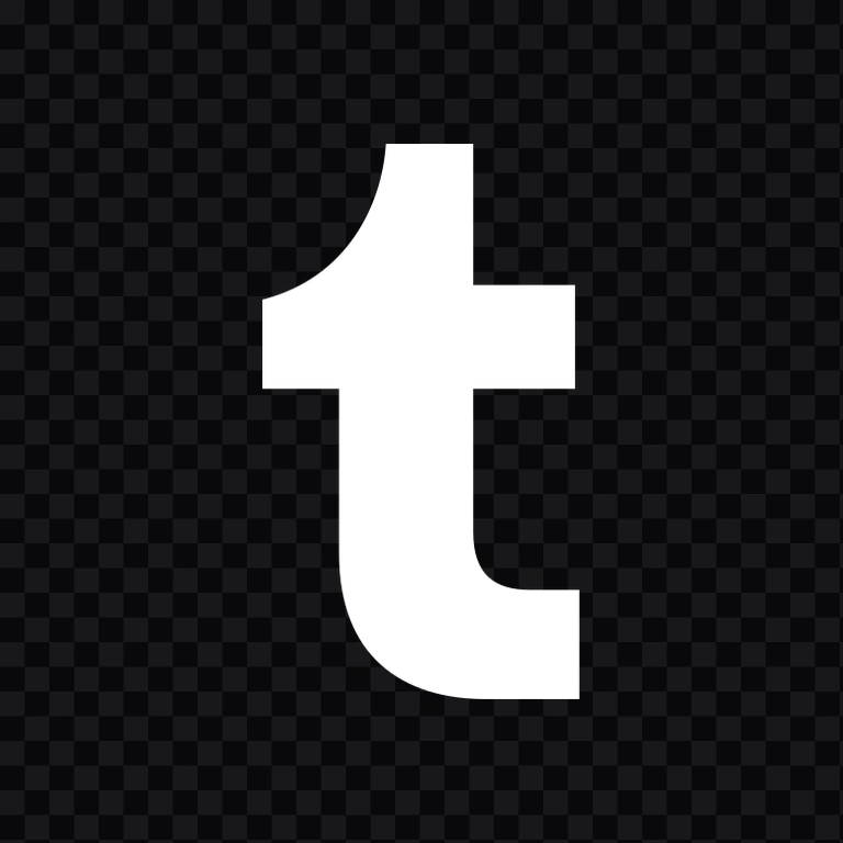 Tumblr white icon PNG