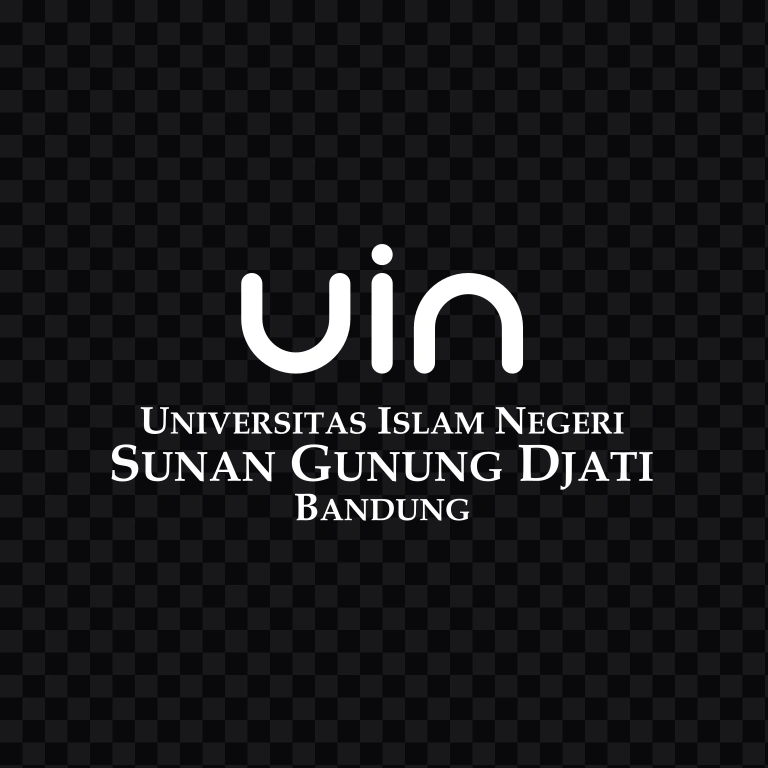 UIN Sunan Gunung Djati Bandung white wordmark SVG