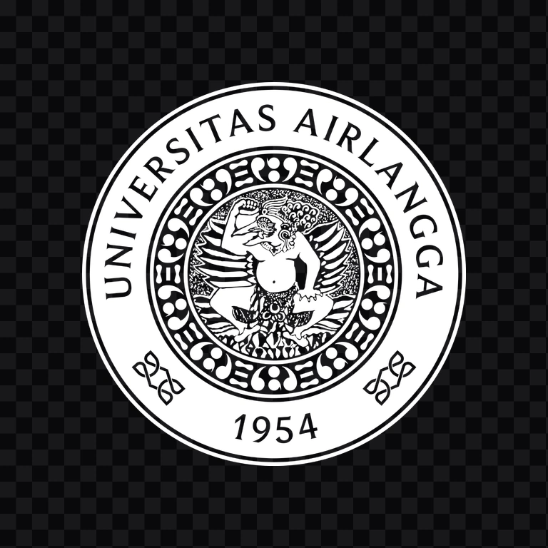 Universitas Airlangga (UNAIR) white logo PNG
