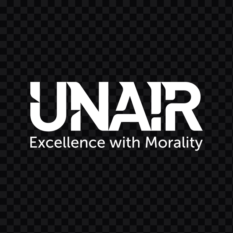 Universitas Airlangga (UNAIR) white wordmark PNG