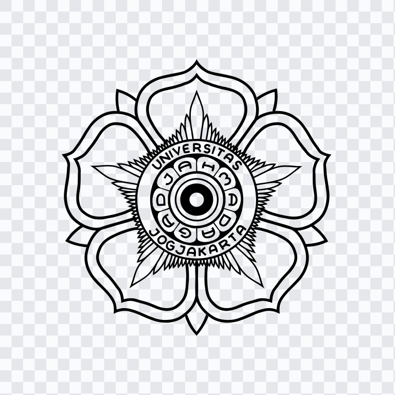 Universitas Gadjah Mada (UGM) black icon SVG