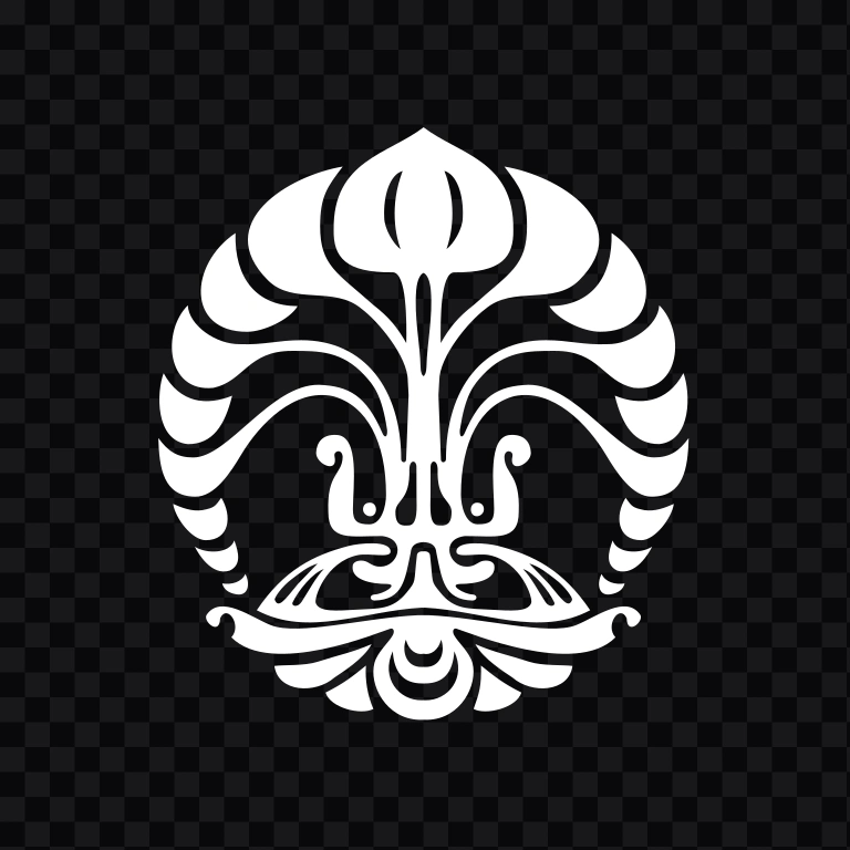 logo Universitas Indonesia (UI) putih SVG