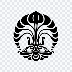 Universitas Indonesia (UI) black logo SVG