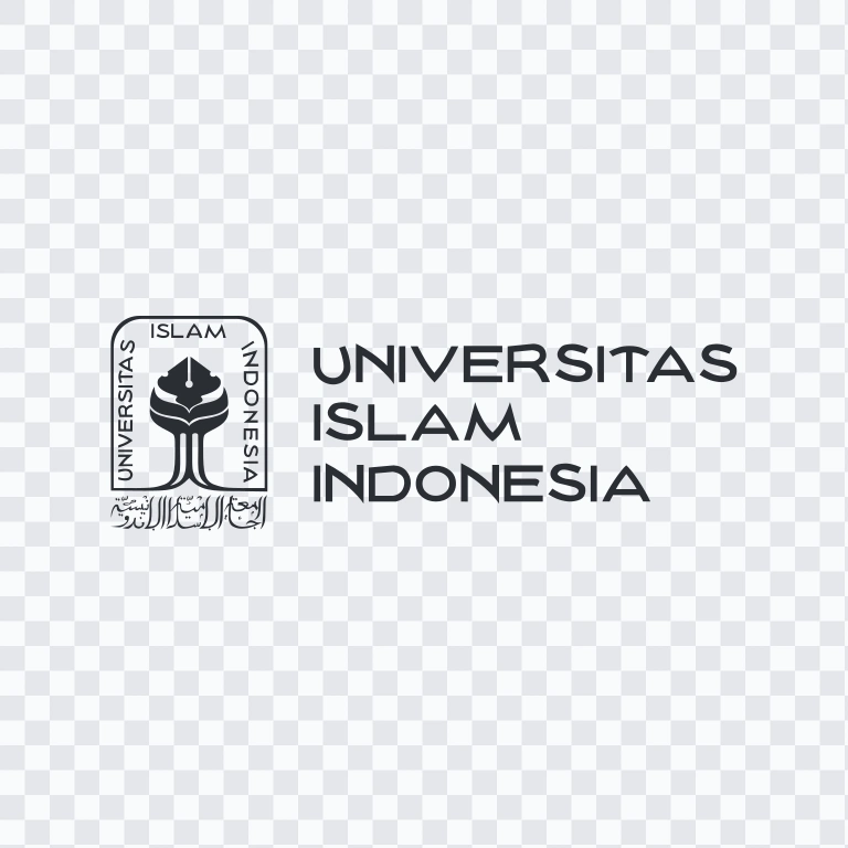 Universitas Islam Indonesia (UII) black logo SVG